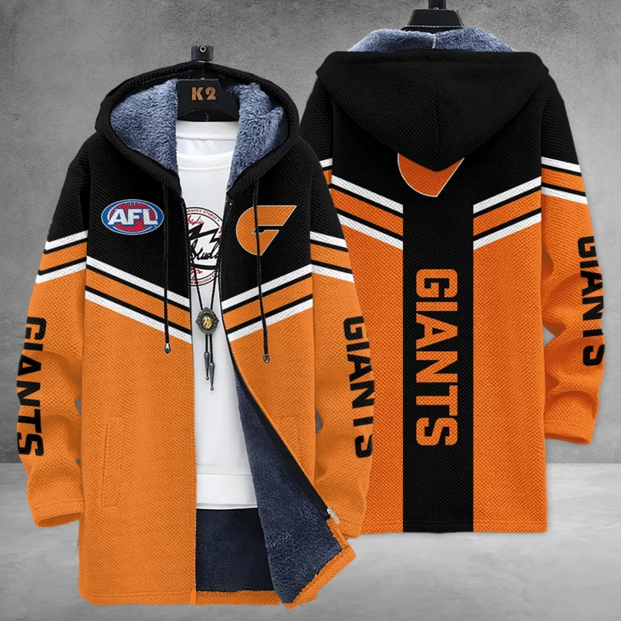 GWS Giants Australian Football League Exclusive Logo Fleece Windbreaker HOAFL240525FW01GWS - Image 3