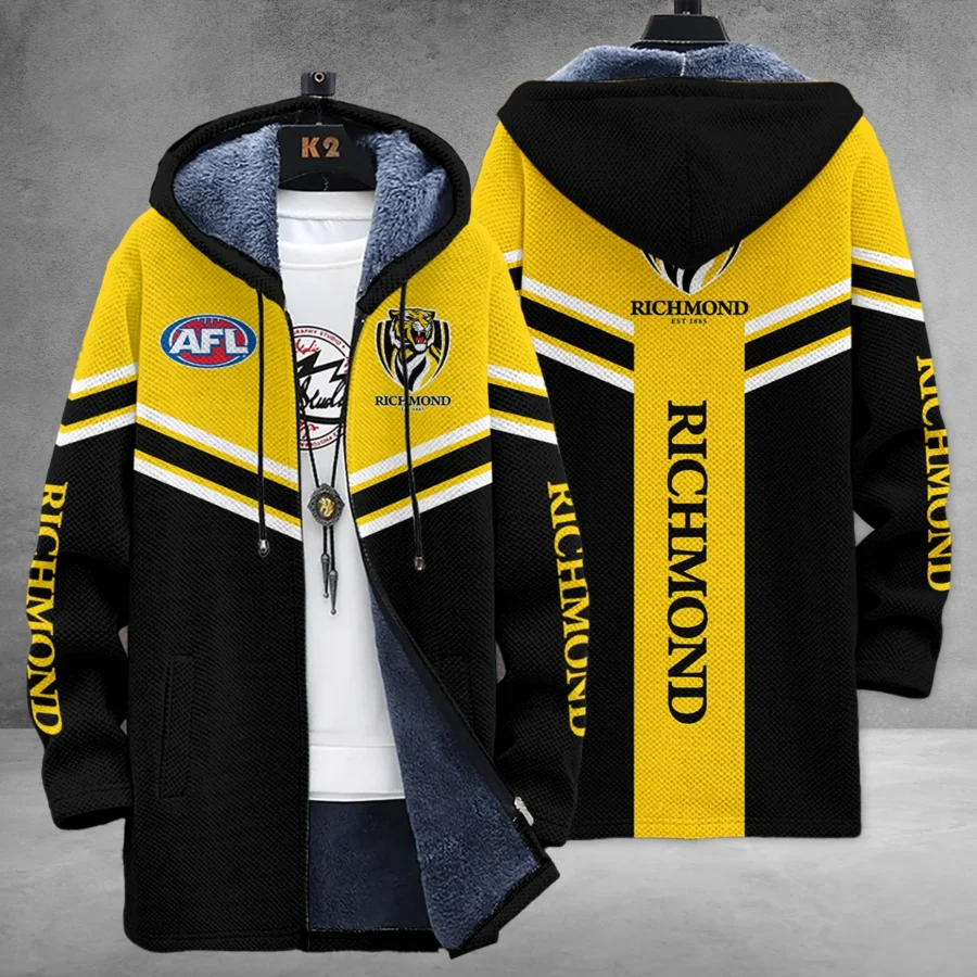 Richmond Tigers Australian Football League Exclusive Logo Fleece Windbreaker HOAFL240525FW01RICH - Image 3