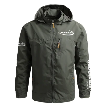 Hooker Boats Exclusive Logo Waterproof Outdoor Jacket QTFS270425AU1HOO