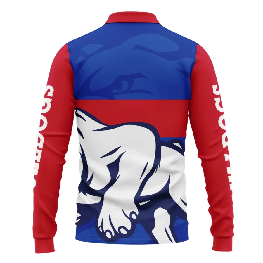 Western Bulldogs Australian Football League Exclusive Logo Long Polo Shirt HOAFL130525A02WBLPL - Image 2