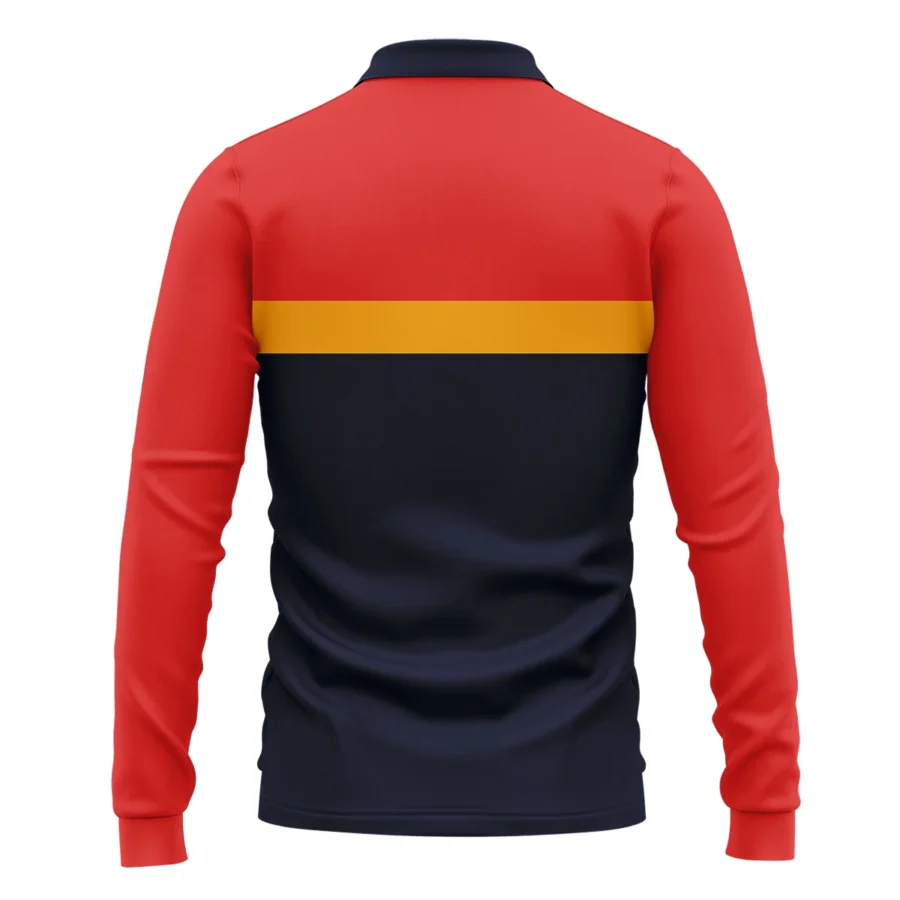 Adelaide Crows Australian Football League Exclusive Logo Long Polo Shirt HOAFL140525A01ADELLPL - Image 2