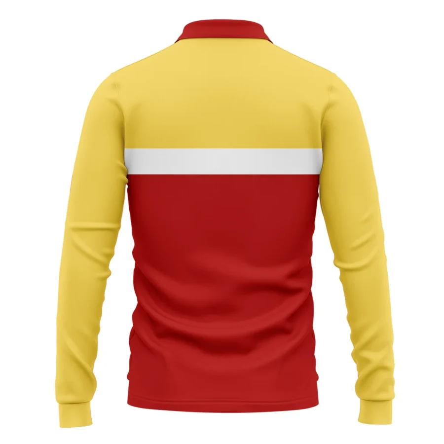 Gold Coast SUNS Australian Football League Exclusive Logo Long Polo Shirt HOAFL140525A01GCFCLPL - Image 2