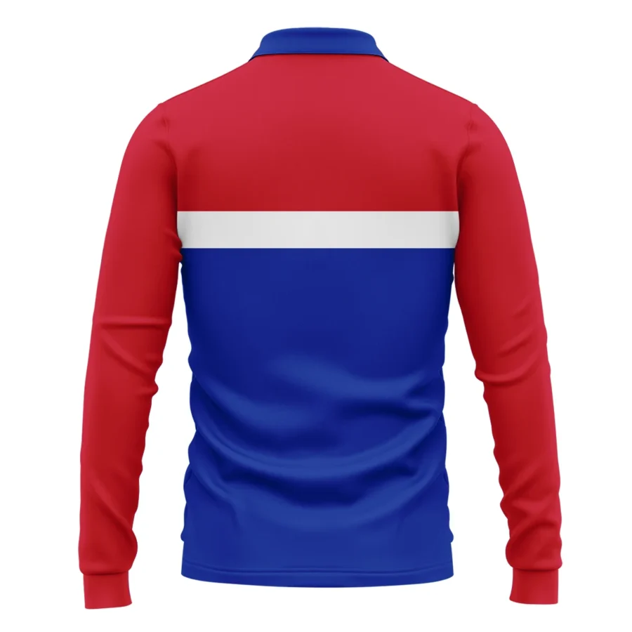 Western Bulldogs Australian Football League Exclusive Logo Long Polo Shirt HOAFL140525A01WBLPL - Image 2