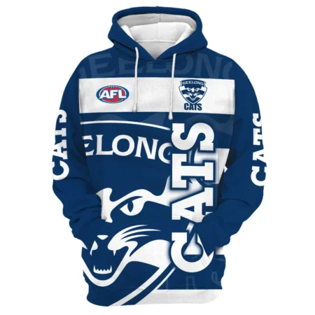 Geelong Cats Australian Football League Exclusive Logo Hoodie HOAFL130525A02GEELHD