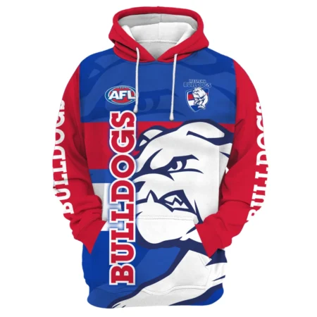 Western Bulldogs Australian Football League Exclusive Logo Hoodie HOAFL130525A02WBHD