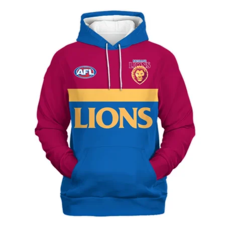 Brisbane Lions Australian Football League Exclusive Logo Hoodie HOAFL140525A01BLHD