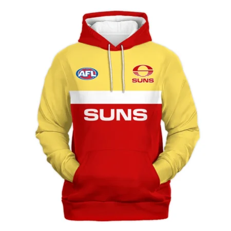 Gold Coast SUNS Australian Football League Exclusive Logo Hoodie HOAFL140525A01GCFCHD