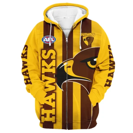Hawthorn Hawks Australian Football League Exclusive Logo Zipper Hoodie HOAFL130525A02HAWZHD