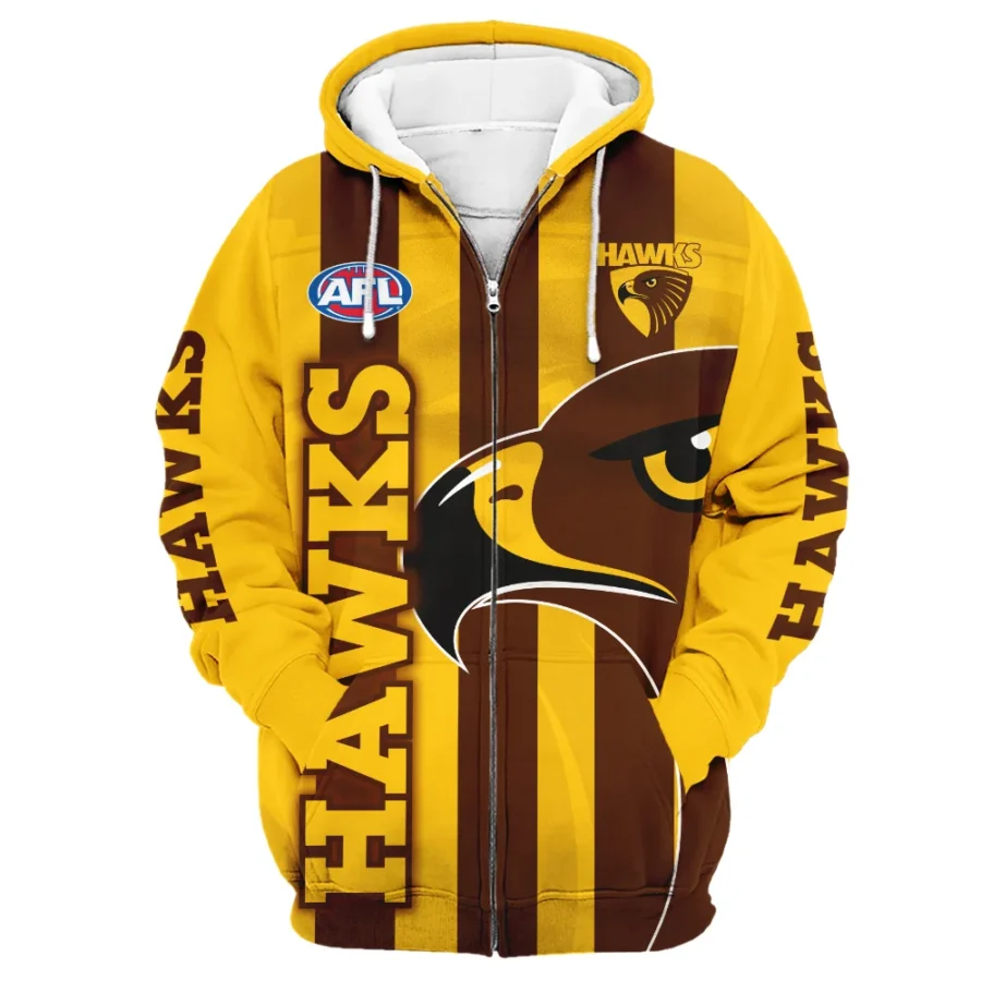 Hawthorn Hawks Australian Football League Exclusive Logo Zipper Hoodie HOAFL130525A02HAWZHD