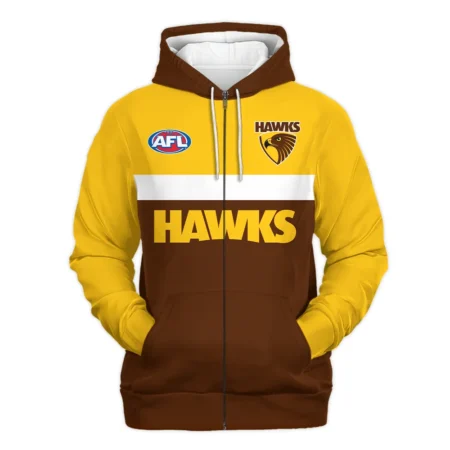 Hawthorn Hawks Australian Football League Exclusive Logo Zipper Hoodie HOAFL140525A01HAWZHD