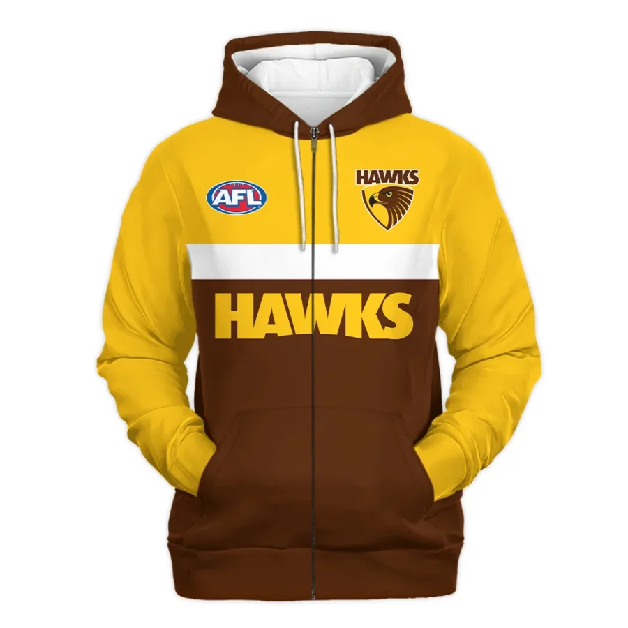 Hawthorn Hawks Australian Football League Exclusive Logo Zipper Hoodie HOAFL140525A01HAWZHD