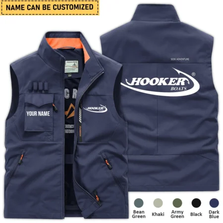 Hooker Boats Fishing AU Exclusive Logo Outdoor Sleeveless Vest HOFS140525A01HOO