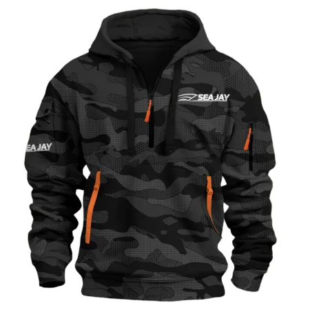 Sea Jay Fishing AU Exclusive Logo Hoodie Half Zipper HOFS080525AU1SJB