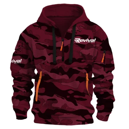 Revival Boats Fishing AU Exclusive Logo Hoodie Half Zipper HOFS080525AU1RVB