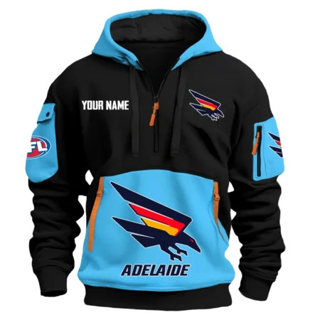 Adelaide Crows Australian Football League Exclusive Logo Hoodie Half Zipper HOAFL0090525A01ADEL