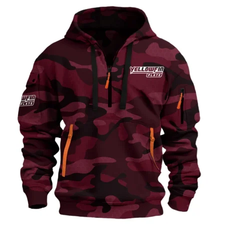 Yellowfin Plate Fishing AU Exclusive Logo Hoodie Half Zipper HOFS060525AU3YPB
