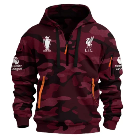 2024–25 PREMIER LEAGUE X LIVERPOOL F.C Exclusive Logo - Hoodie Half Zipper HOPRL050525LVP02HDF