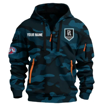 Port Adelaide Power Australian Football League Exclusive Logo Hoodie Half Zipper HOAFL080525A01PORT