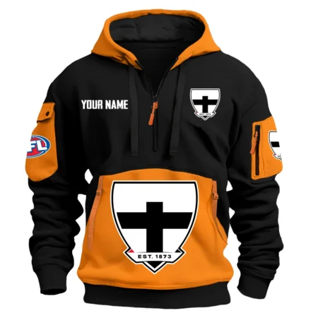 St Kilda Saints Australian Football League Exclusive Logo Hoodie Half Zipper HOAFL0090525A01STK