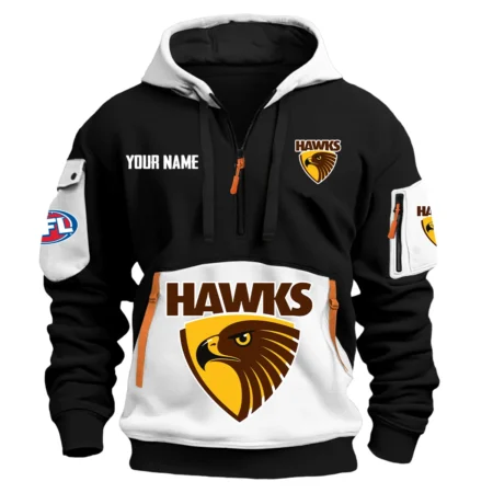 Hawthorn Hawks Australian Football League Exclusive Logo Hoodie Half Zipper HOAFL0090525A01HAW