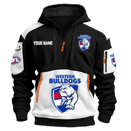 Western Bulldogs Australian Football League Exclusive Logo Hoodie Half Zipper HOAFL190525A01WB