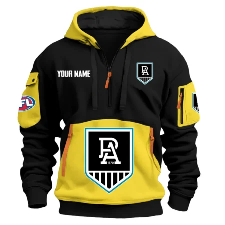 Port Adelaide Power Australian Football League Exclusive Logo Hoodie Half Zipper HOAFL0090525A01PORT