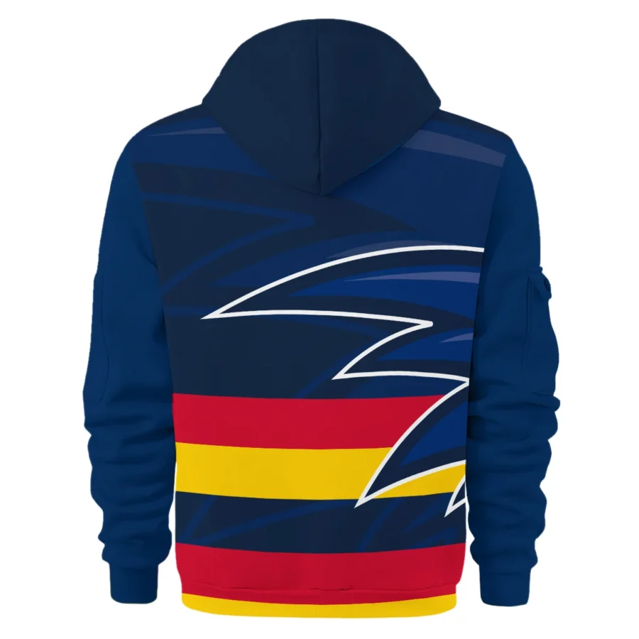 Adelaide Crows Australian Football League Exclusive Logo Hoodie Half Zipper HOAFL120525A01ADEL - Image 2