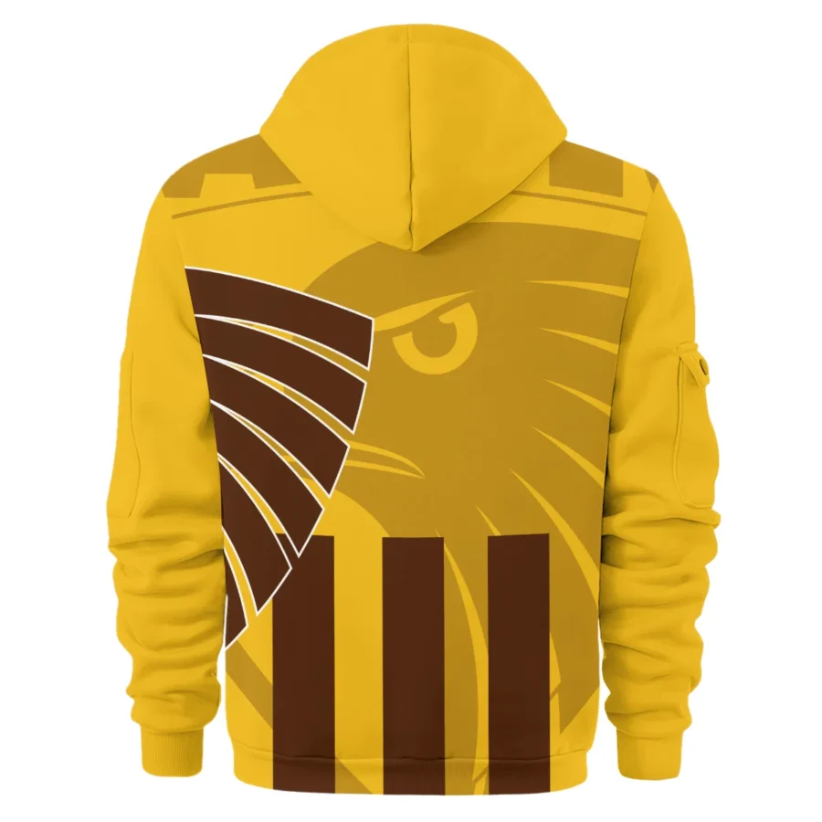 Hawthorn Hawks Australian Football League Exclusive Logo Hoodie Half Zipper HOAFL120525A01HAW - Image 2