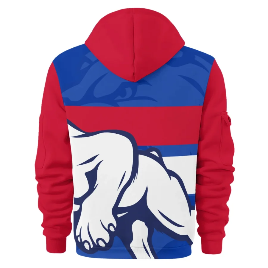 Western Bulldogs Australian Football League Exclusive Logo Hoodie Half Zipper HOAFL120525A01WB - Image 2