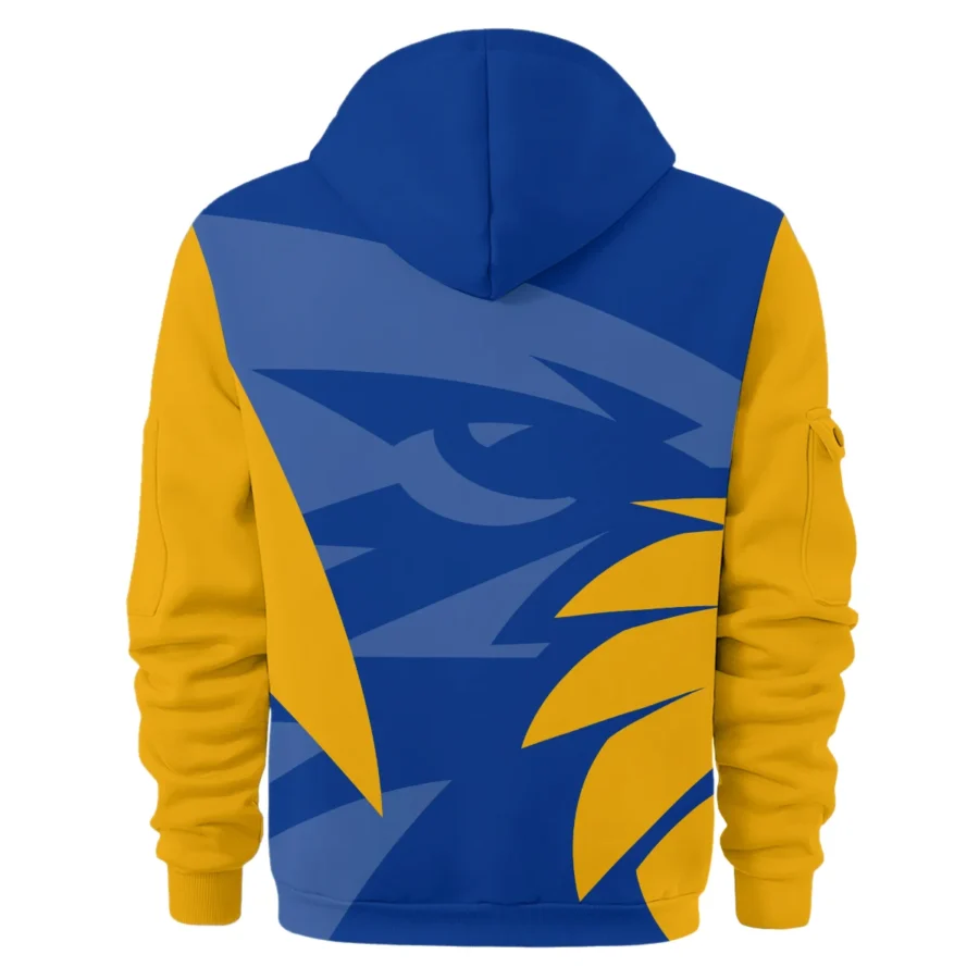 West Coast Eagles Australian Football League Exclusive Logo Hoodie Half Zipper HOAFL120525A01WCE - Image 2