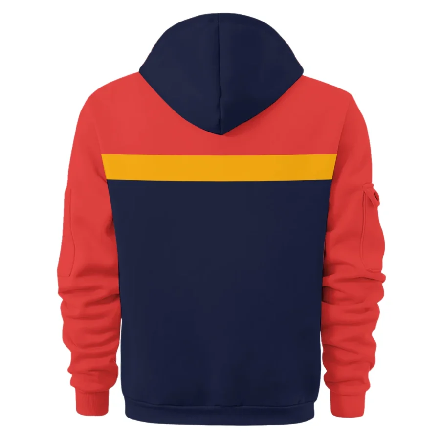 Adelaide Crows Australian Football League Exclusive Logo Hoodie Half Zipper HOAFL140525A01ADELHDF - Image 2
