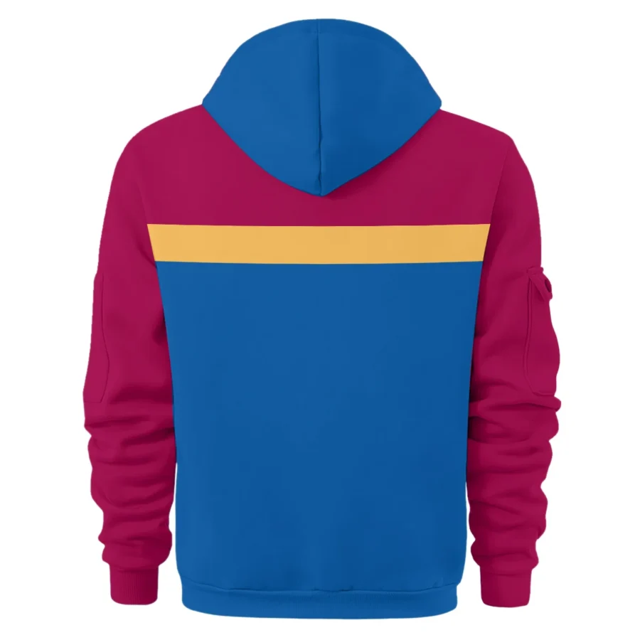Brisbane Lions Australian Football League Exclusive Logo Hoodie Half Zipper HOAFL140525A01BLHDF - Image 2