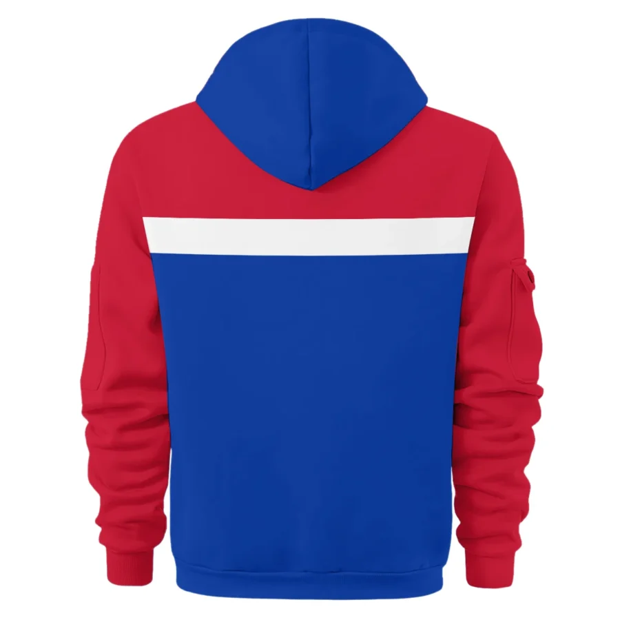 Western Bulldogs Australian Football League Exclusive Logo Hoodie Half Zipper HOAFL140525A01WBHDF - Image 2