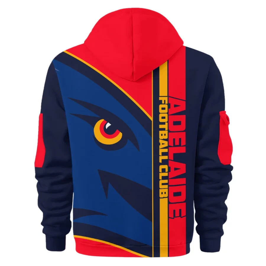 Adelaide Crows Australian Football League Exclusive Logo Hoodie Half Zipper HOAFL210525FW01ADEL - Image 2