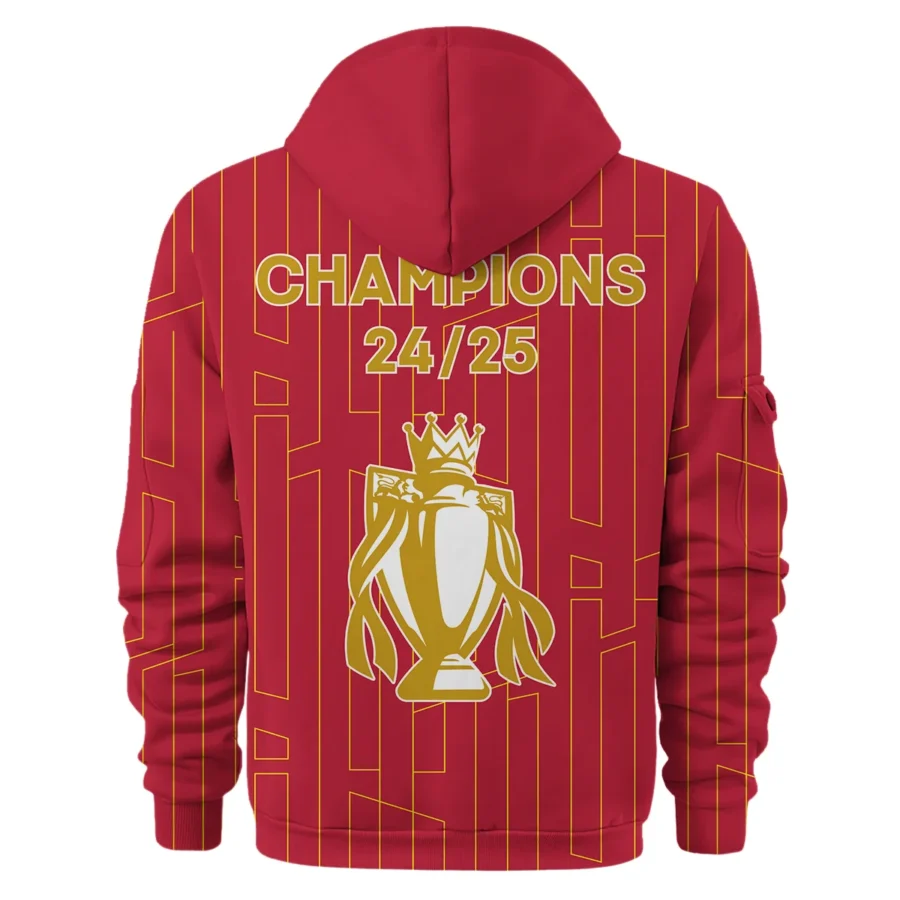2024–25 PREMIER LEAGUE X LIVERPOOL F.C Exclusive Logo - Hoodie Half Zipper HOPRL050525LVP06HDF - Image 3