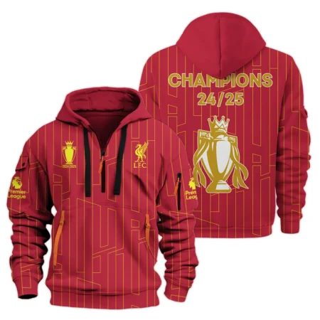 2024–25 PREMIER LEAGUE X LIVERPOOL F.C Exclusive Logo - Hoodie Half Zipper HOPRL050525LVP06HDF