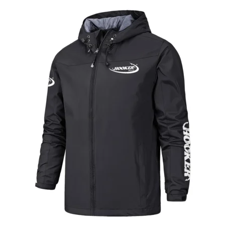 Hooker Boats Fishing AU Exclusive Logo Windbreaker Rain Jacket HOFS160525A01HOO