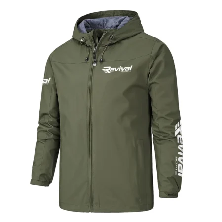 Revival Boats Fishing AU Exclusive Logo Windbreaker Rain Jacket HOFS160525A01RVB
