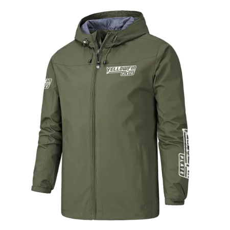 Yellowfin Plate Fishing AU Exclusive Logo Windbreaker Rain Jacket HOFS160525A01YPB