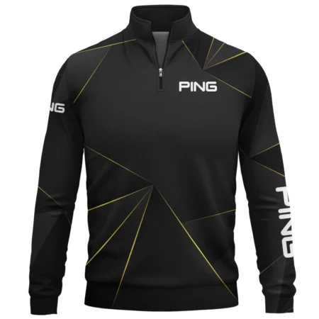 Ping Brand Exclusive Logo All Over Print Quarter Zip Sweatshirt HOGF310525A01PI