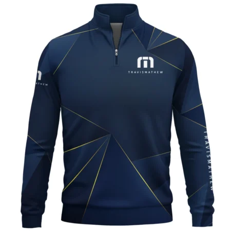 TravisMathew Brand Exclusive Logo All Over Print Quarter Zip Sweatshirt HOGF310525A01TRM