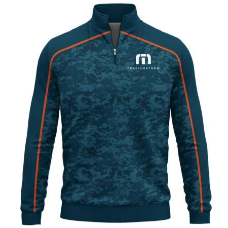TravisMathew Brand Exclusive Logo All Over Print Quarter Zip Sweatshirt HOGOF290525A01TRM
