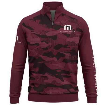 TravisMathew Brand Exclusive Logo Quarter Zip Sweatshirt HOGO270525BR01TRM