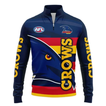 Adelaide Crows Australian Football League Exclusive Logo Quarter Zip Sweatshirt HOAFL130525A02ADELQTZ