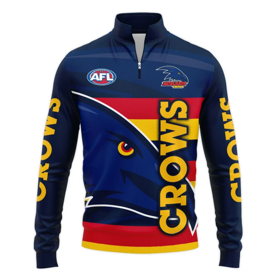 Adelaide Crows Australian Football League Exclusive Logo Quarter Zip Sweatshirt HOAFL130525A02ADELQTZ