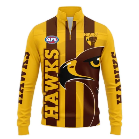 Hawthorn Hawks Australian Football League Exclusive Logo Quarter Zip Sweatshirt HOAFL130525A02HAWQTZ