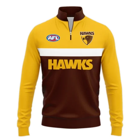 Hawthorn Hawks Australian Football League Exclusive Logo Quarter Zip Sweatshirt HOAFL140525A01HAWQTZ