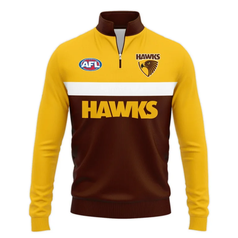 Hawthorn Hawks Australian Football League Exclusive Logo Quarter Zip Sweatshirt HOAFL140525A01HAWQTZ