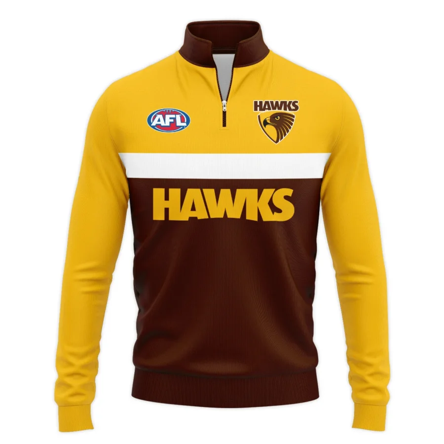 Hawthorn Hawks Australian Football League Exclusive Logo Quarter Zip Sweatshirt HOAFL140525A01HAWQTZ