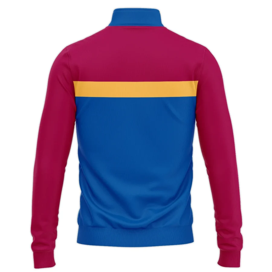 Brisbane Lions Australian Football League Exclusive Logo Quarter Zip Sweatshirt HOAFL140525A01BLQTZ - Image 2